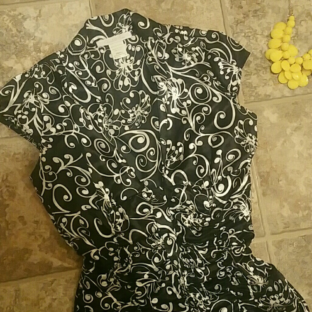 Swirly Black and White Shirt
