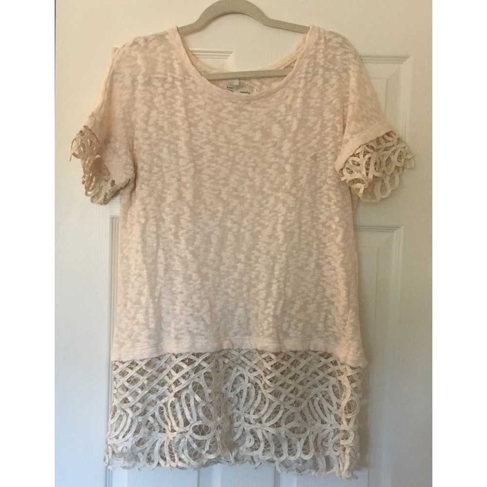 Cute lacy trim blouse