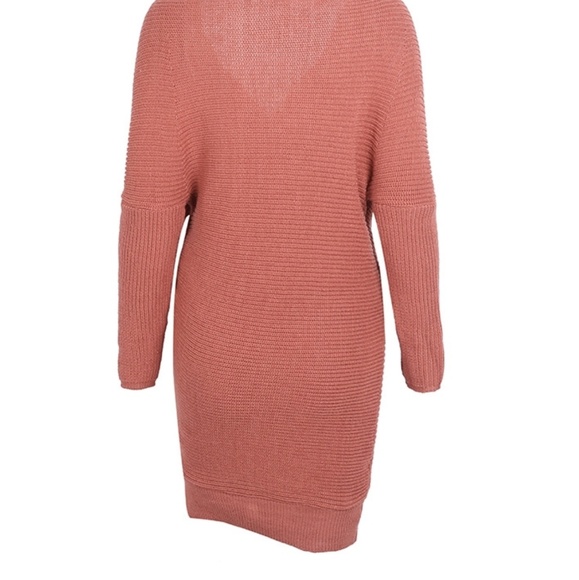 Knitted Wrap Sleeve Sweater/Dress - Picture 8 of 8