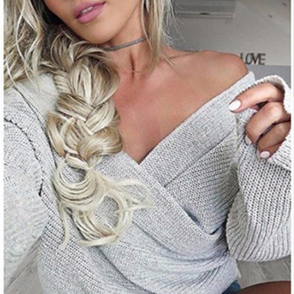 Knitted Wrap Sleeve Sweater/Dress - Picture 3 of 8