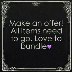 Please don't hesitate to make me offers! :)