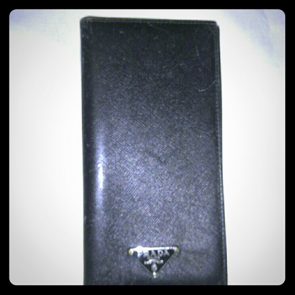 Prada flap wallet