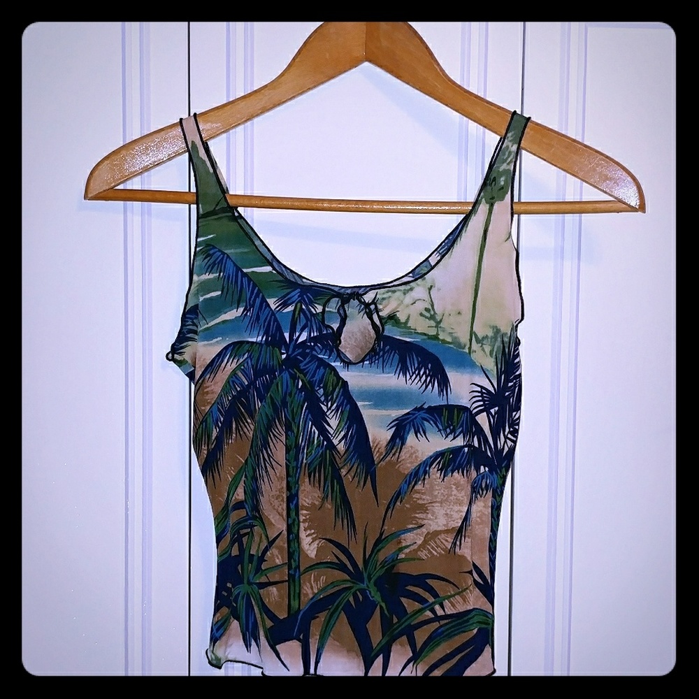 SOLD Tropical Sheer Cami