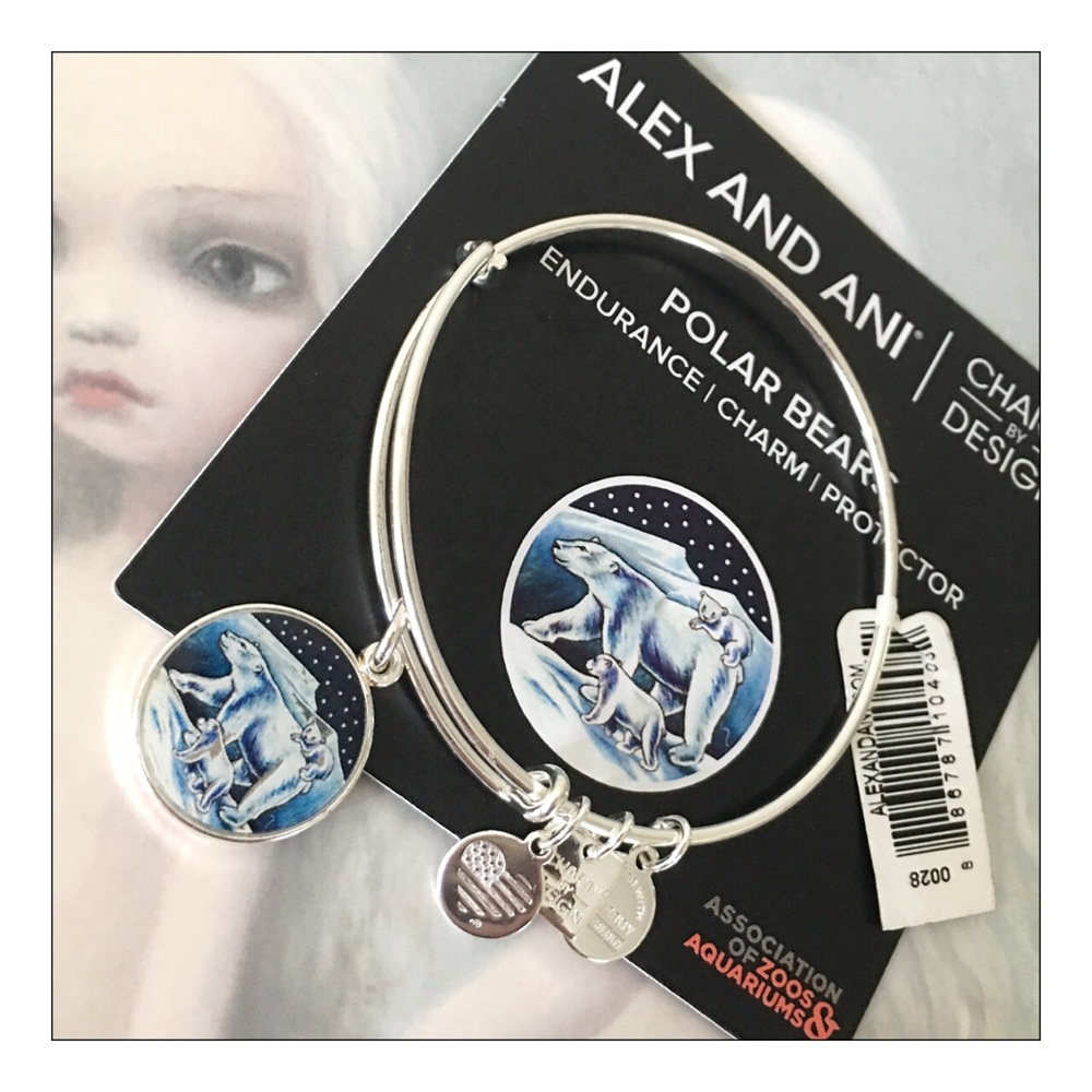 Limited Edition Alex & Ani Polar Bear Bracelet