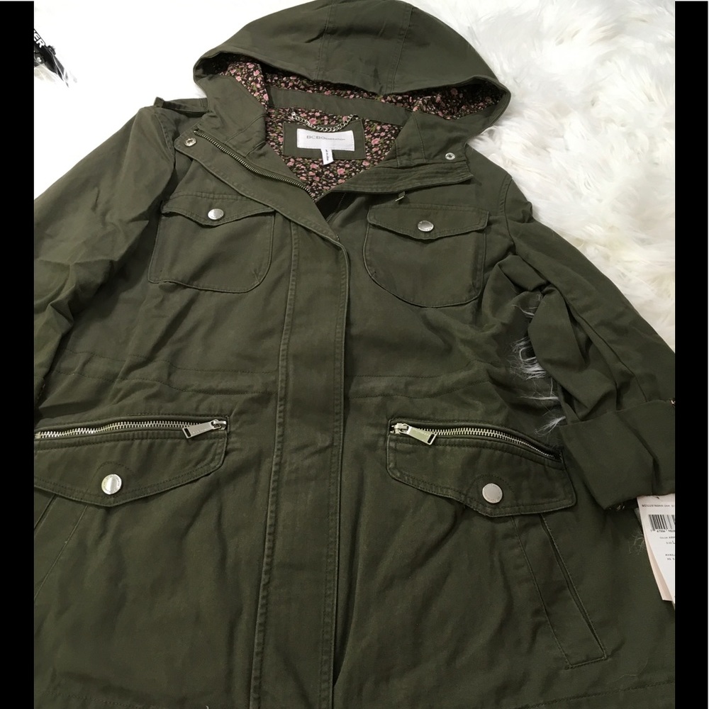 BCBGenertion Hooded Roll Anorak Color Army