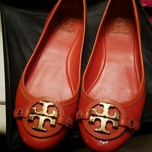 Authentic  Orange Tory Burch  shoes