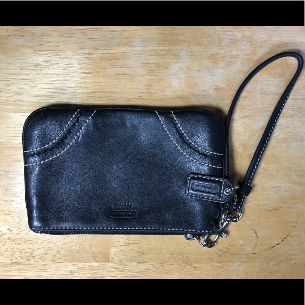 Coach Leather Wristlet