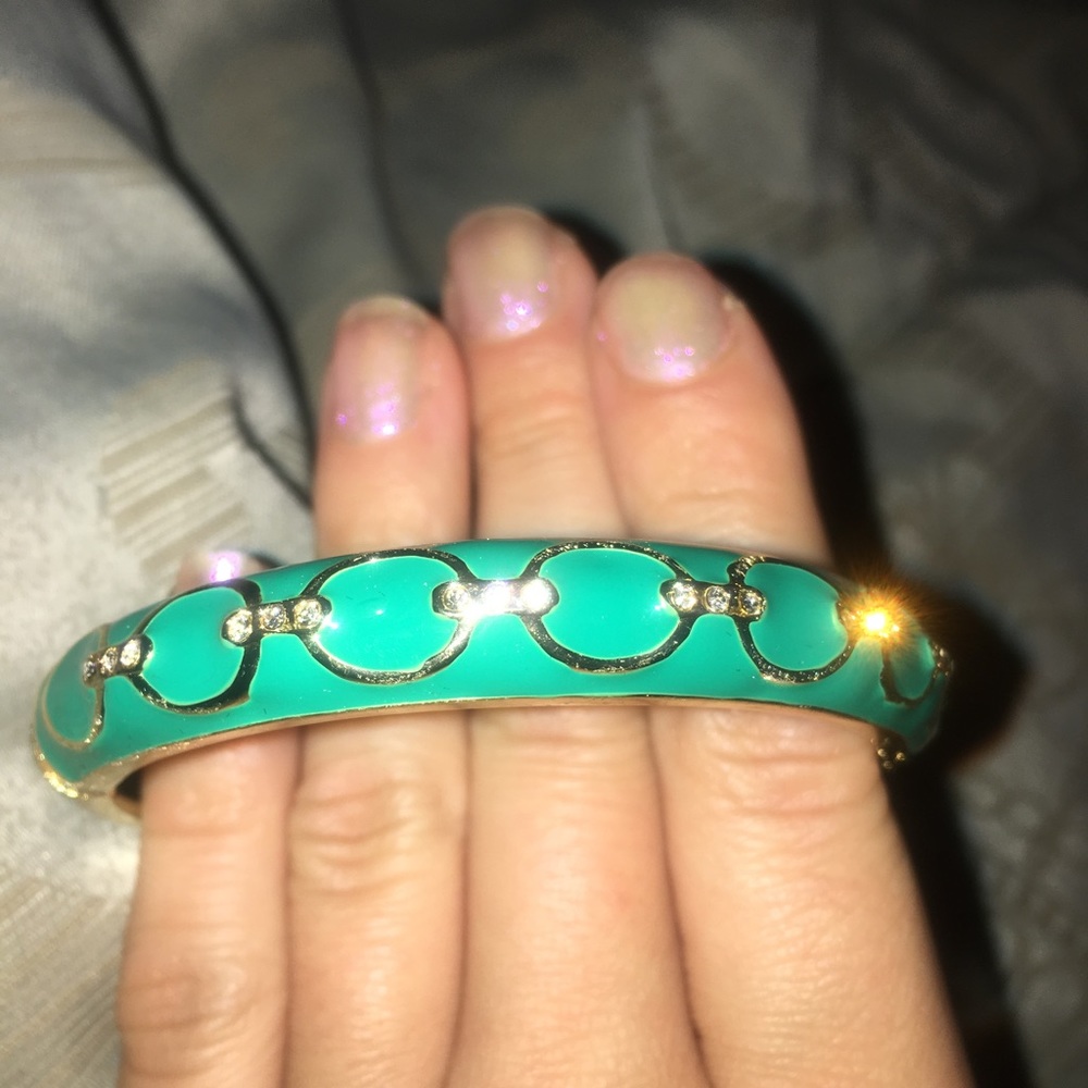 Green Sequin bangle