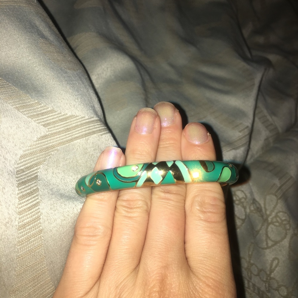 Green Sequin bangle