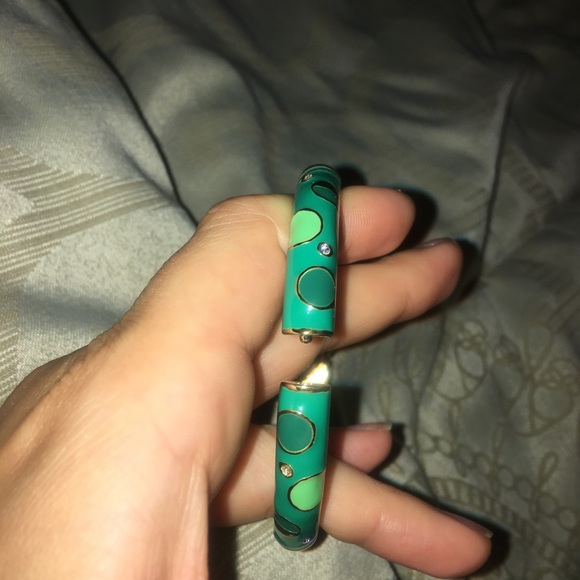 Green Sequin bangle - Picture 3 of 4