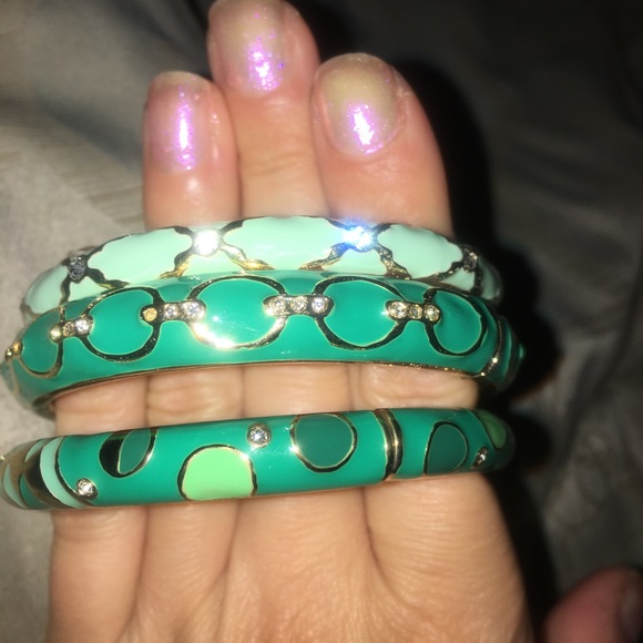 Green Sequin bangle - Picture 4 of 4