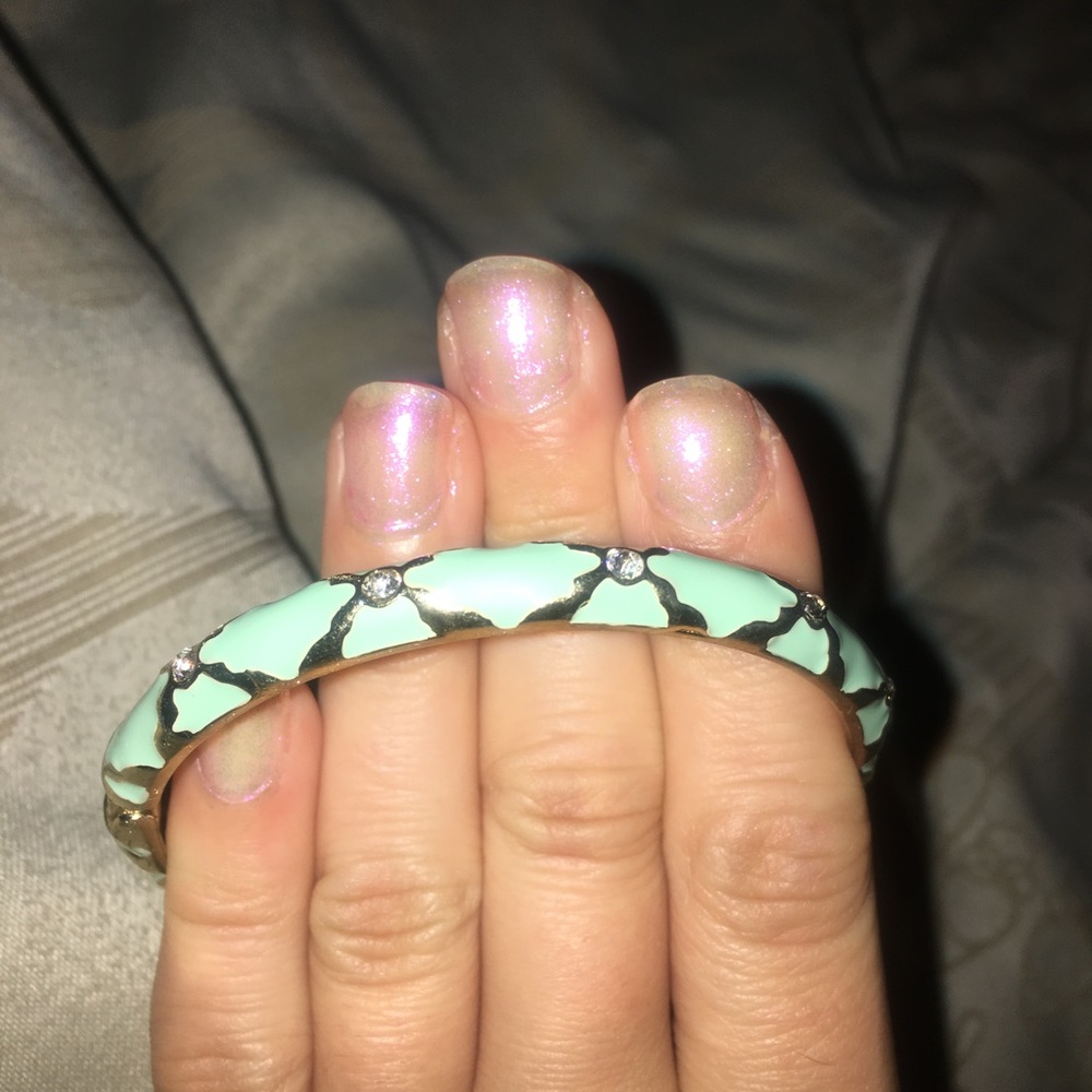 Mint green Sequin bangle