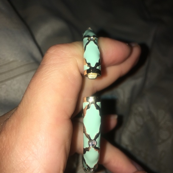 Mint green Sequin bangle - Picture 2 of 4