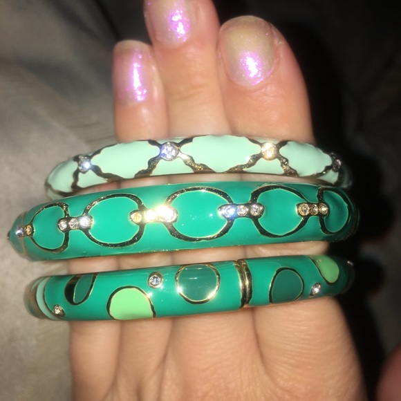 Mint green Sequin bangle - Picture 4 of 4