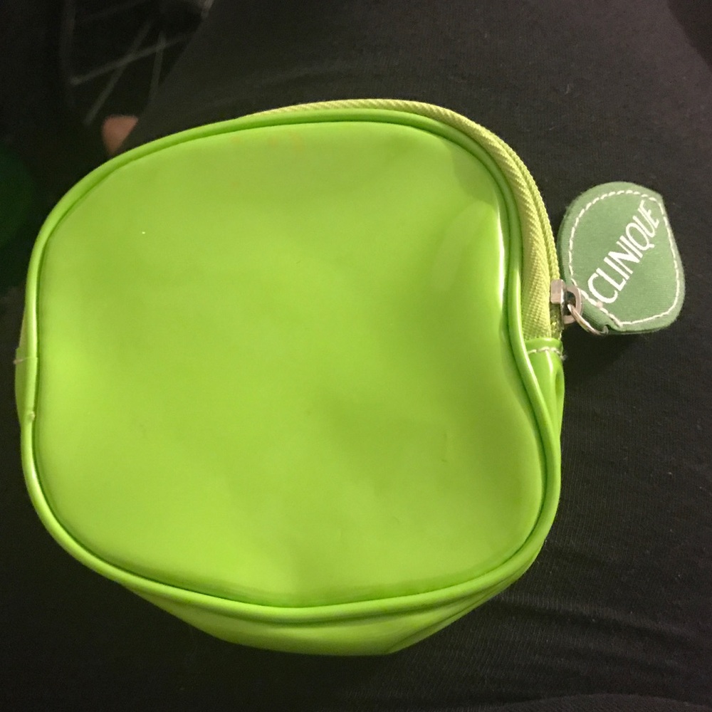 Clinique, apple shape makeup bag brand new