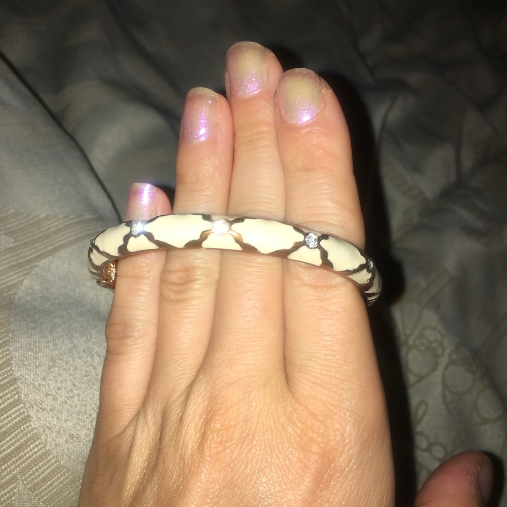 Cream Sequin bangle