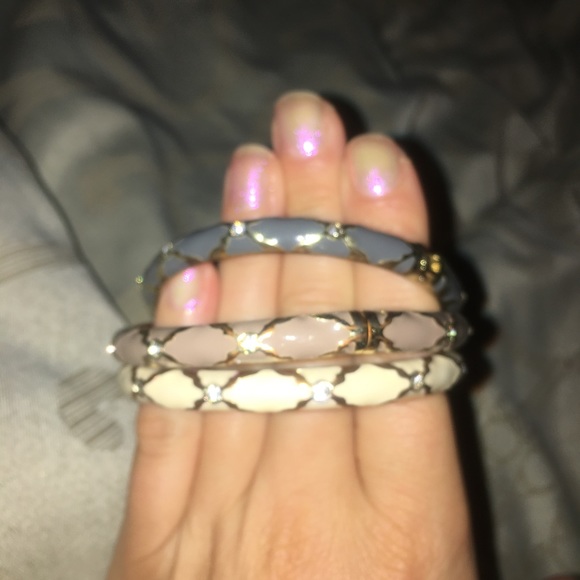 Cream Sequin bangle - Picture 2 of 2