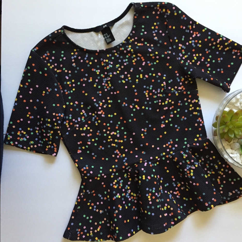 H&M peplum top