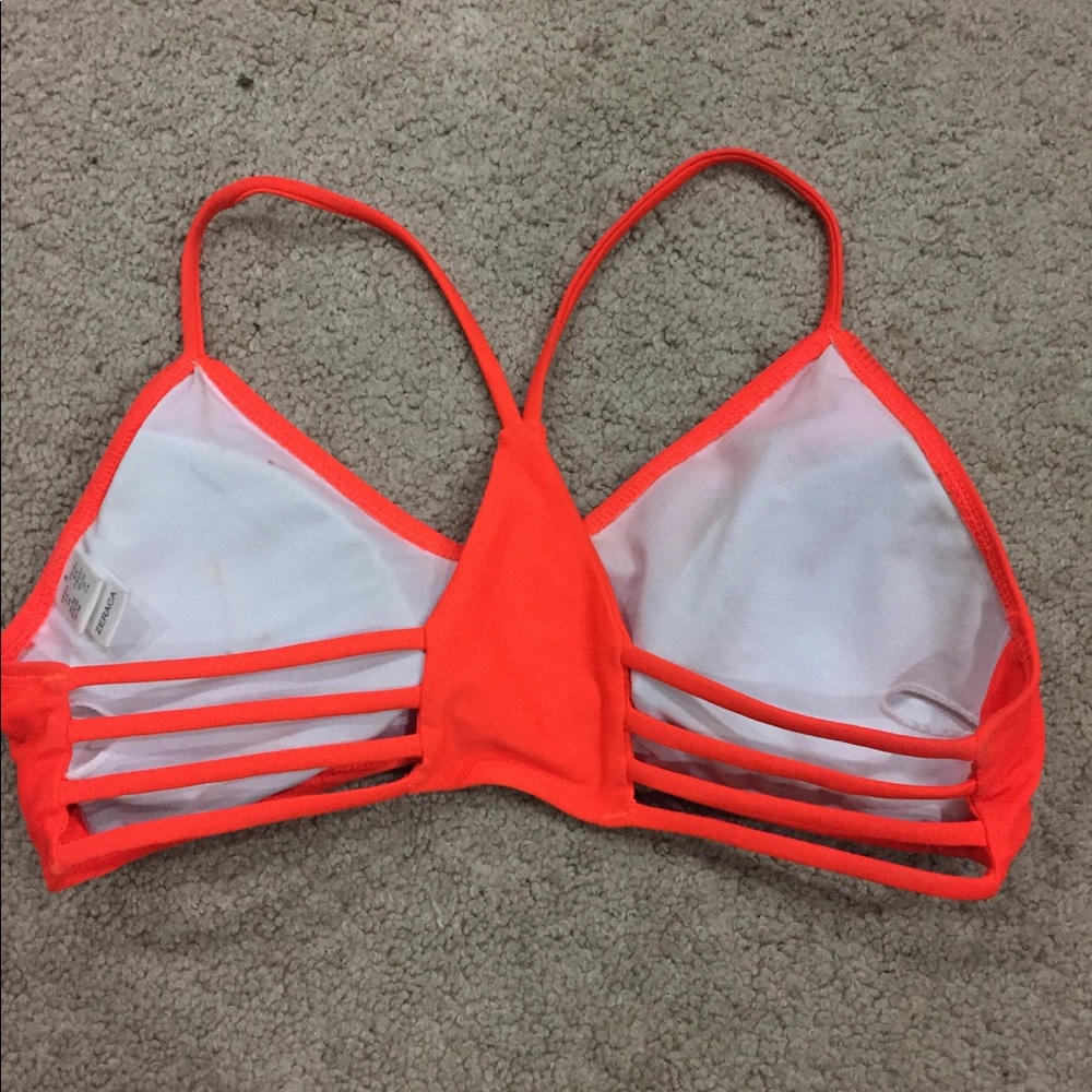 Orange swim top