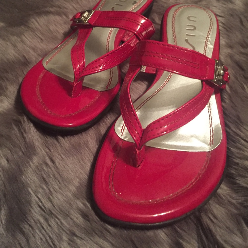 Unisa Bright Red Sandals