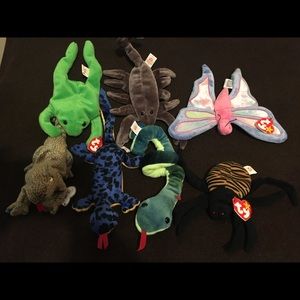 7 TY beanie babies