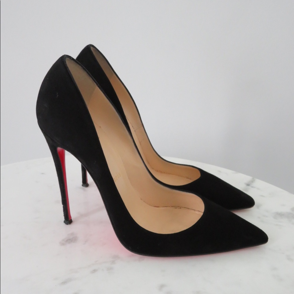Christian Louboutin Black Suede So Kate