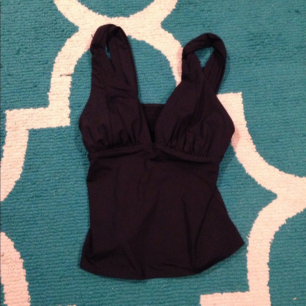 Swim top -black lands end