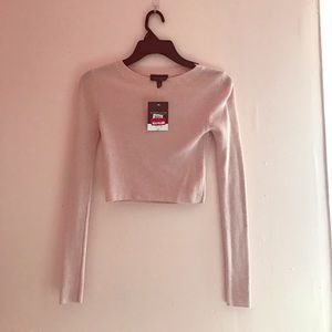 Top shop crop top long sleeve size US 2