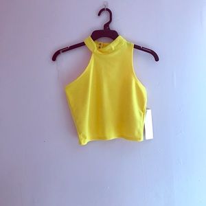 Nicki minaj yellow crop top size small