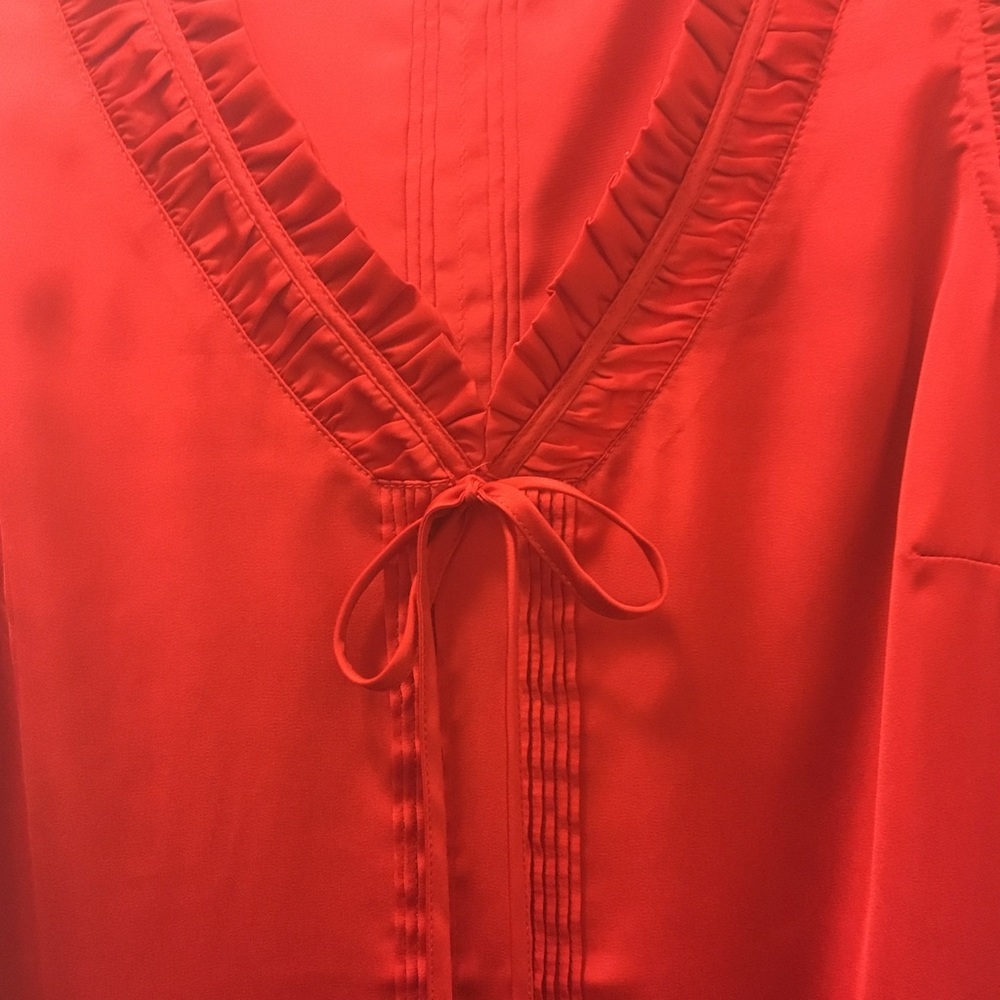 Red Ruffle Tank Top - Picture 3 of 5