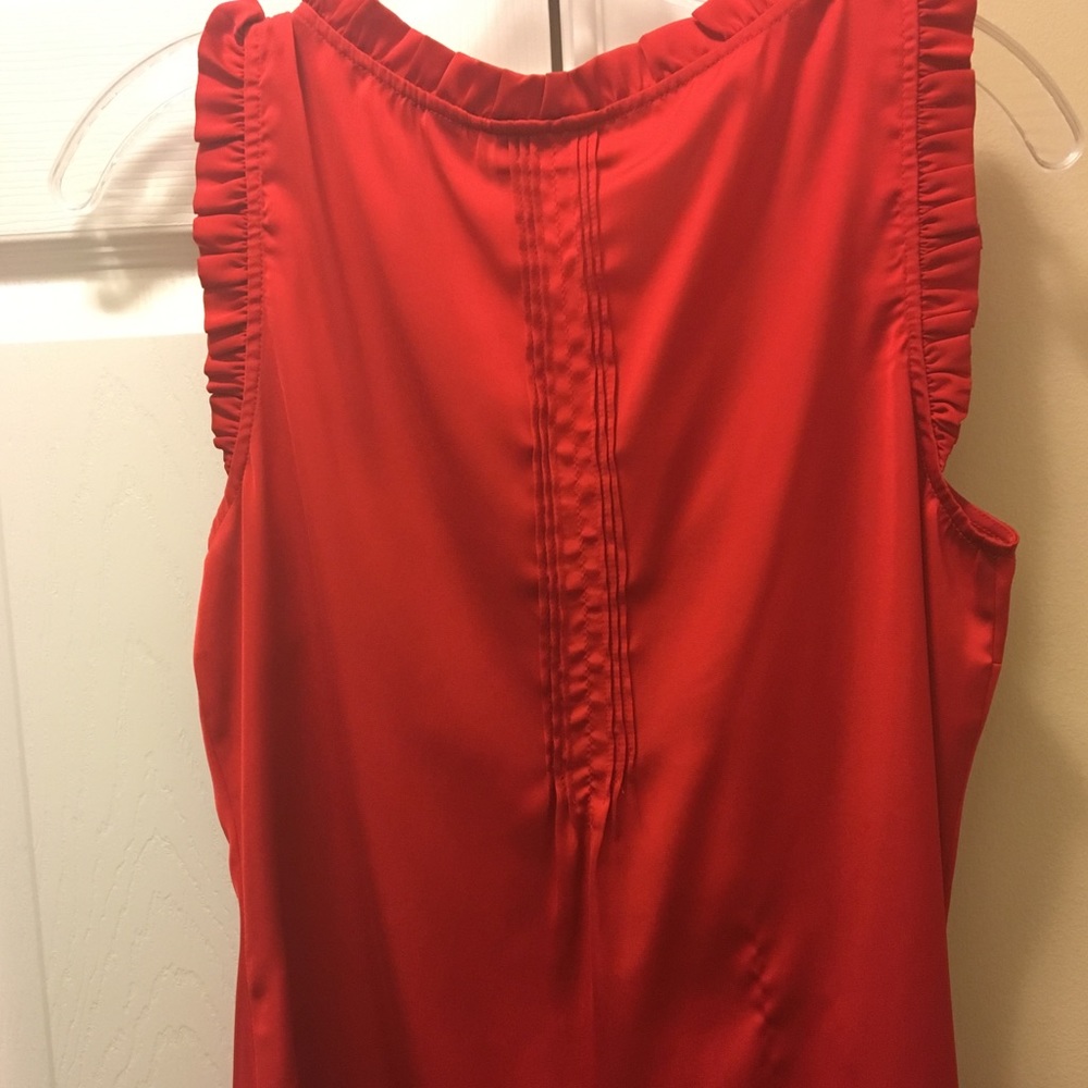 Red Ruffle Tank Top - Picture 4 of 5
