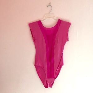 American apparel one piece mesh size S  hot pink