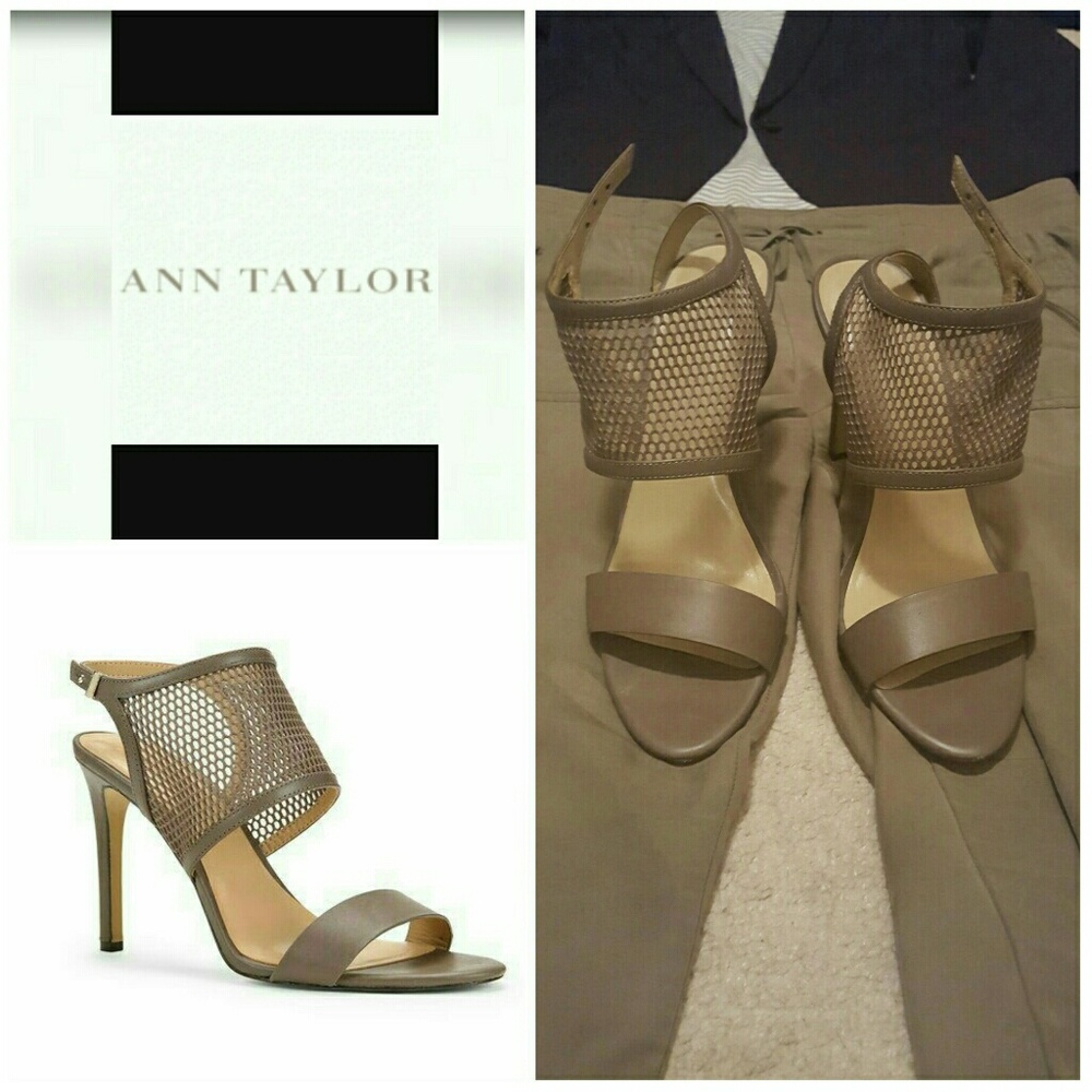 Leigh mesh & leather sandal