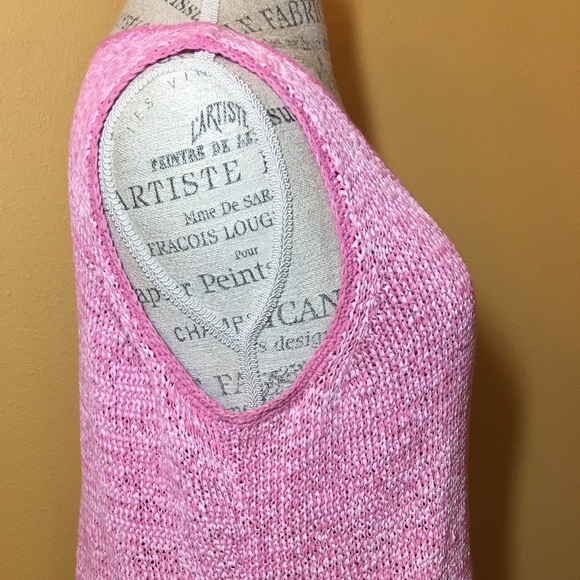 “JH Collectibles”, XL Tank Top, Pink Ribbon🎀Knit, Excellent Cond, Original Owner - Picture 2 of 8