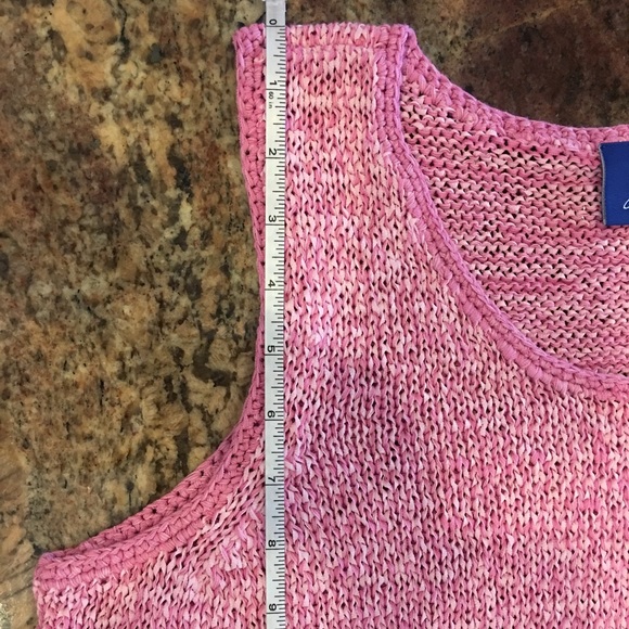 “JH Collectibles”, XL Tank Top, Pink Ribbon🎀Knit, Excellent Cond, Original Owner - Picture 5 of 8