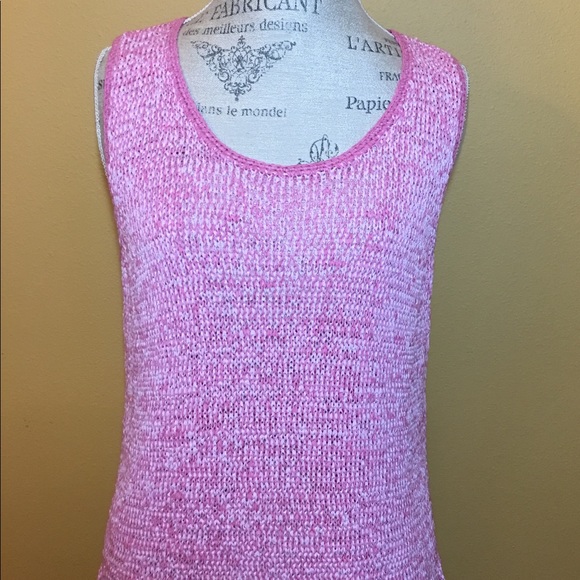 “JH Collectibles”, XL Tank Top, Pink Ribbon🎀Knit, Excellent Cond, Original Owner - Picture 3 of 8