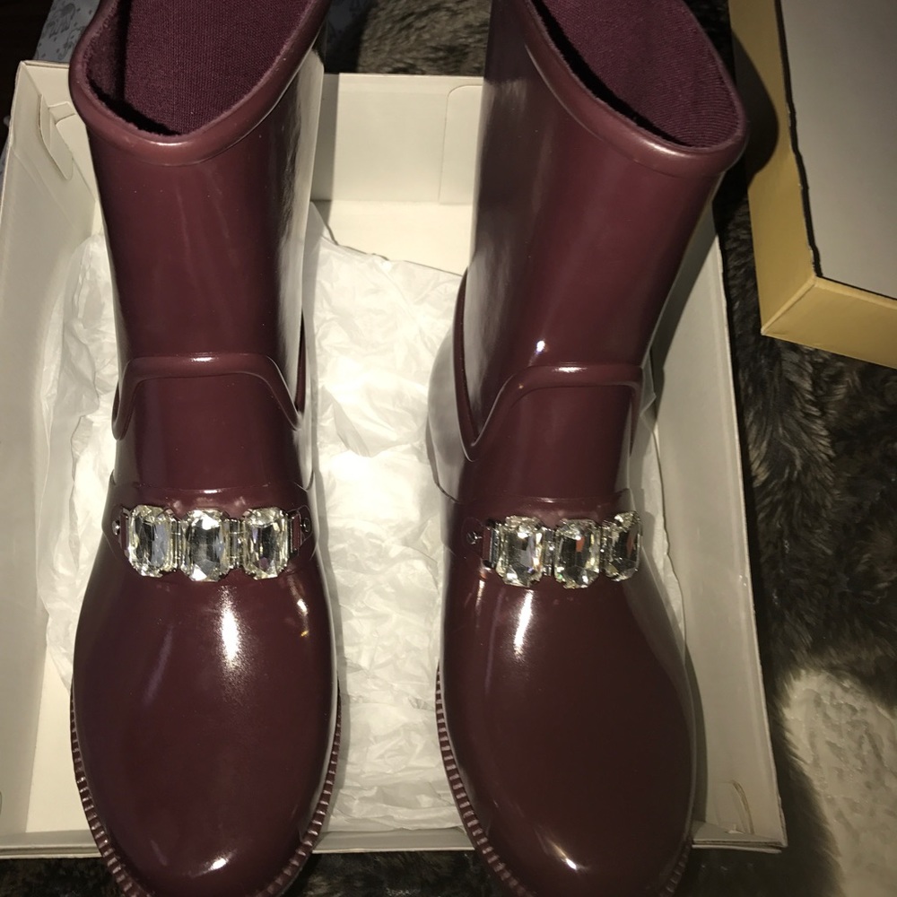 Micheal kors bling rain boots