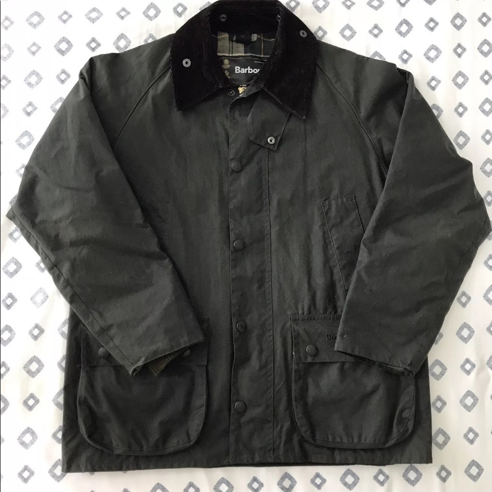 Barbour Bedale Waxed Olive Green Jacket