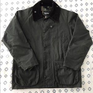 Barbour Bedale Waxed Olive Green Jacket