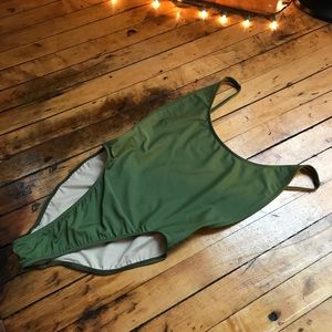 American Apparel Nylon Tricot High-Cut One-Piece