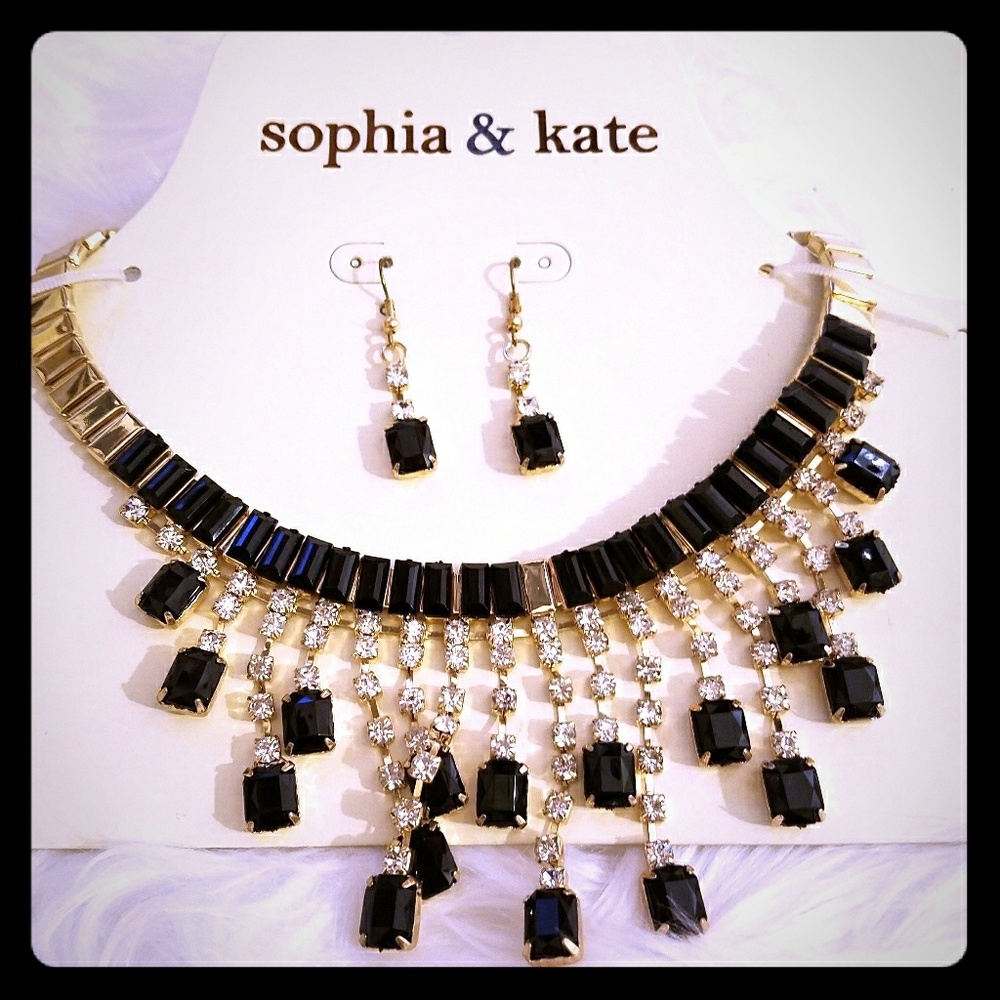 Gorgeous necklace and earrings set