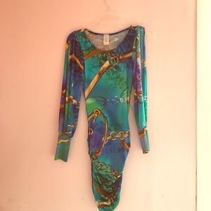 Chain link print dress size small