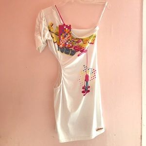 Azzure white sexy dress size small
