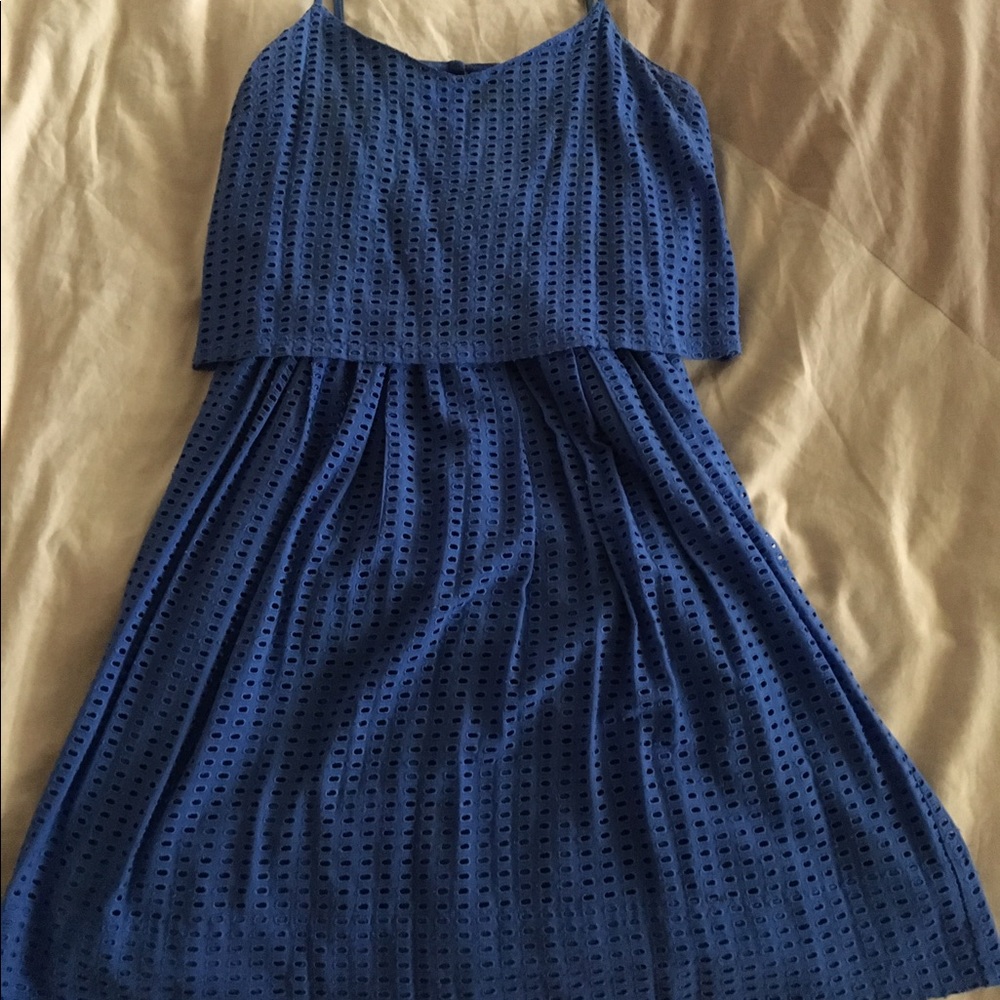 Blue madewell dress