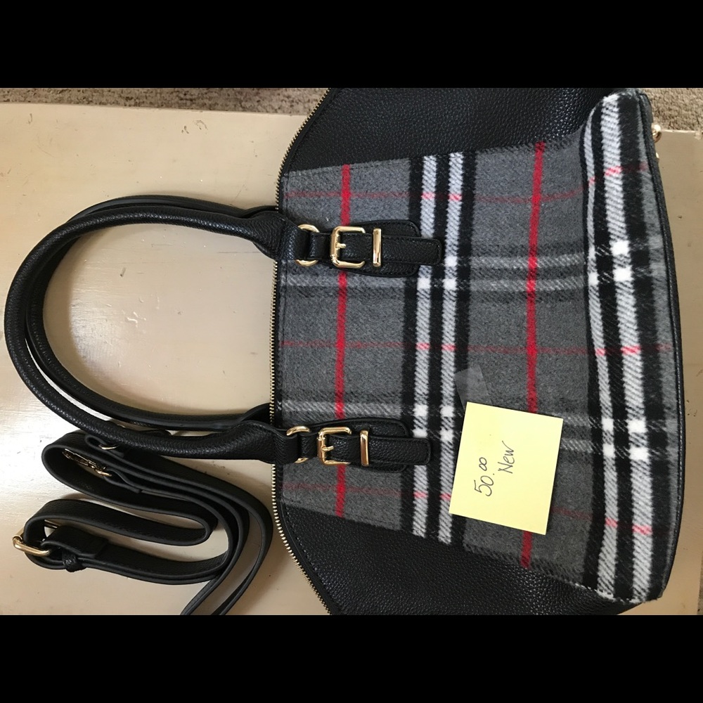 Plaid purse