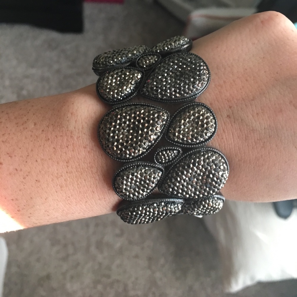Express, Grey and black Bangle