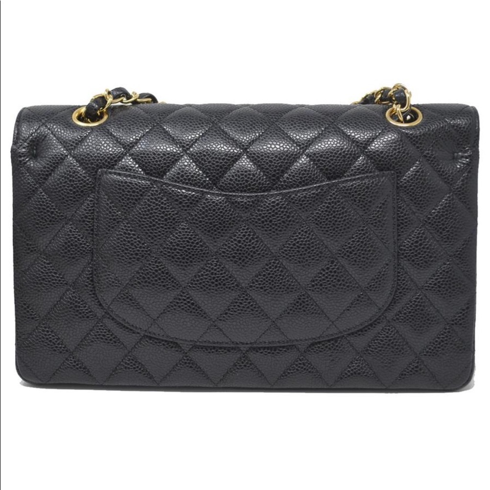 Chanel Double Flap Caviar Shoulder Bag - Picture 5 of 8