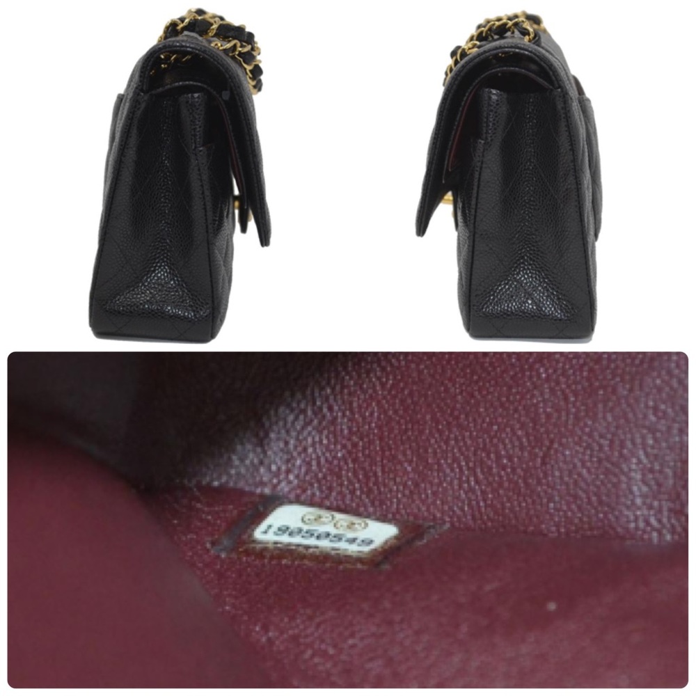 Chanel Double Flap Caviar Shoulder Bag - Picture 8 of 8