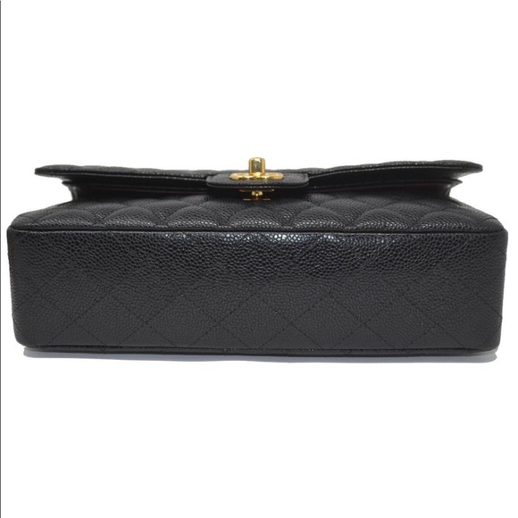 Chanel Double Flap Caviar Shoulder Bag - Picture 2 of 8