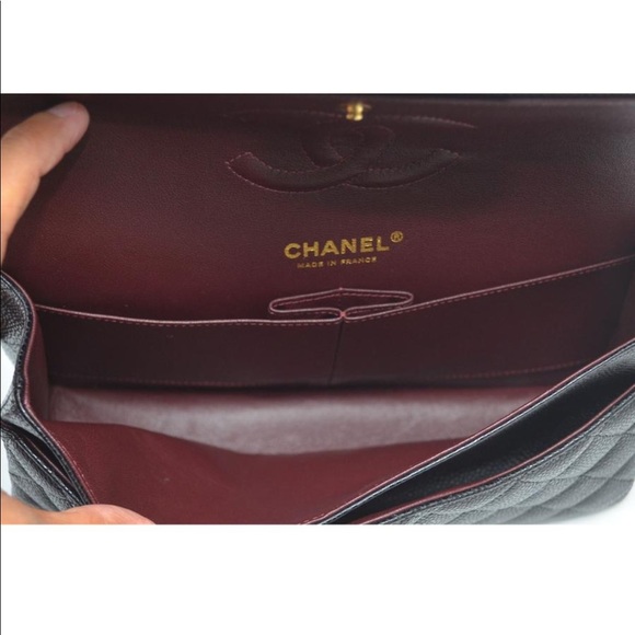 Chanel Double Flap Caviar Shoulder Bag - Picture 4 of 8